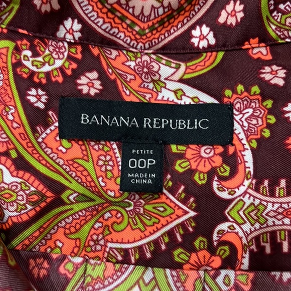 Banana Republic Paisley Print Dress, like new, very colorful and stylish!! - Picture 4 of 7